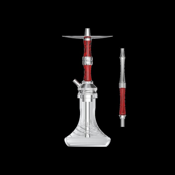 NZ Shisha - Butterfly XS Silver Red Black