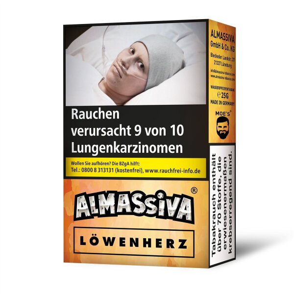 Al Massiva - Löwenherz 25 g Himbeere Pfirsich Drachenfrucht