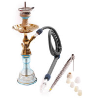 Luna Hookah - Small Tradi - Ocean Blue