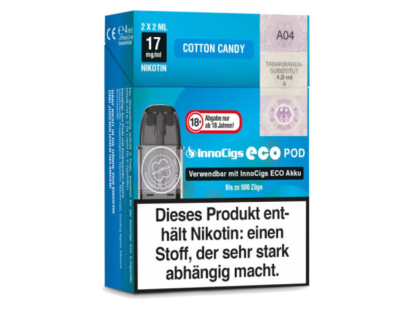InnoCigs - Eco Pod Cotton Candy (2 Stk. pro Packung)