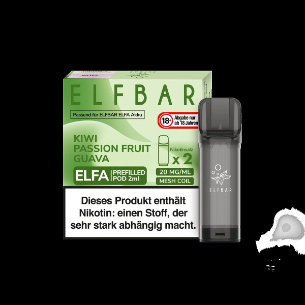 Elfbar - Elfa Pod Kiwi Passion Fruit Guava 20mg/ml (2 Stück pro Packung)