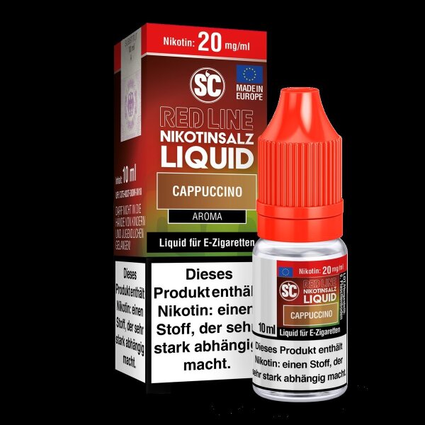 SC - Red Line Cappuccino - Nikotinsalz Liquid