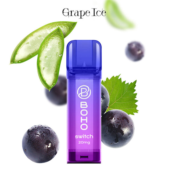 Boho Switch - Grape Ice 20mg/ml (2 Stück pro Packung)