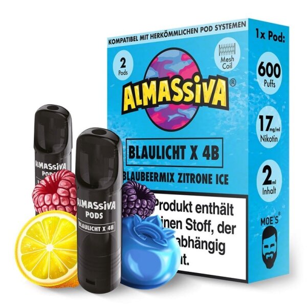 Al Massiva - Blaulicht X 4B- Pod -17mg/ml (2 Stück pro Packung)