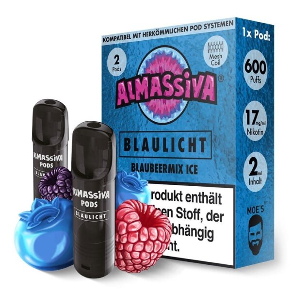 Al Massiva - Blaulicht - Pod -17mg/ml (2 Stück pro Packung)