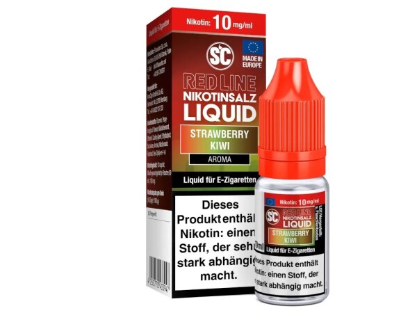 SC - Red Line Strawberry Kiwi 10 ml - Nikotinsalz Liquid 10mg