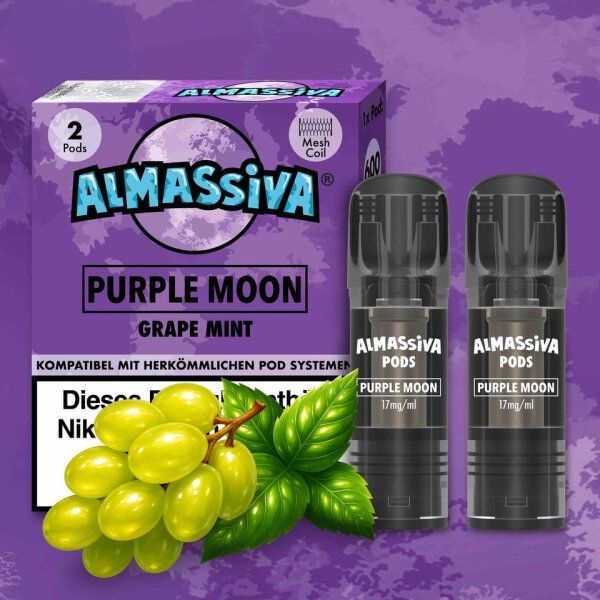 Al Massiva - Purple Moon - Pod -17mg/ml (2 Stück pro Packung)
