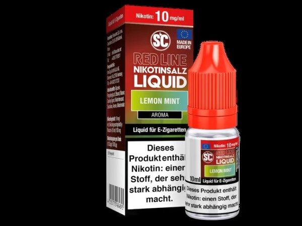 SC - Red Line Lemon Mint - Nikotinsalz Liquid 10mg/ml