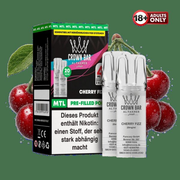 Al Fakher Pod Cherry Fizz 20 mg/ml (2 Stück pro Packung)