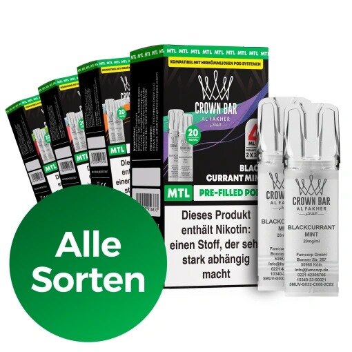Al Fakher Pod Mint 20 mg/ml (2 Stück pro Packung)