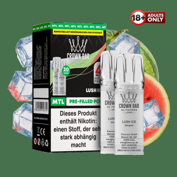 Al Fakher Pod Lush Ice 20 mg/ml (2 Stück pro Packung)