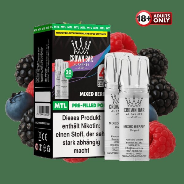 Al Fakher Pod Mixed Berry 20 mg/ml (2 Stück pro Packung)