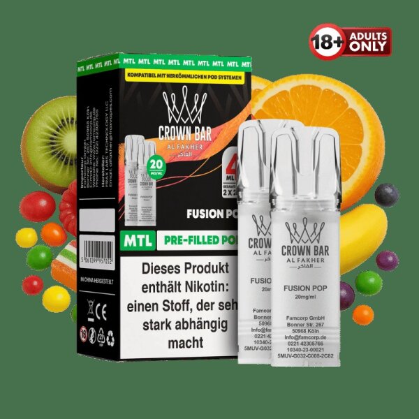 Al Fakher Pod Fusion Pop 20 mg/ml (2 Stück pro Packung)