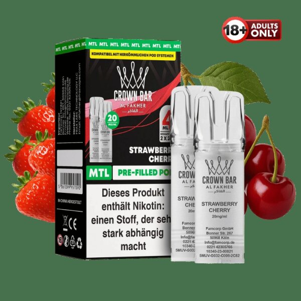 Al Fakher Pod Strawberry Cherry 20 mg/ml (2 Stück pro Packung)