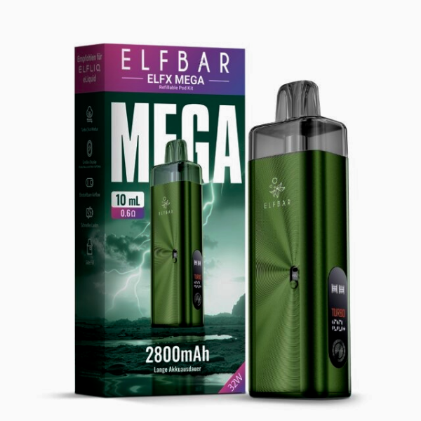 Elfbar ELFX Mega Pod Kit Green - 2800 mAh