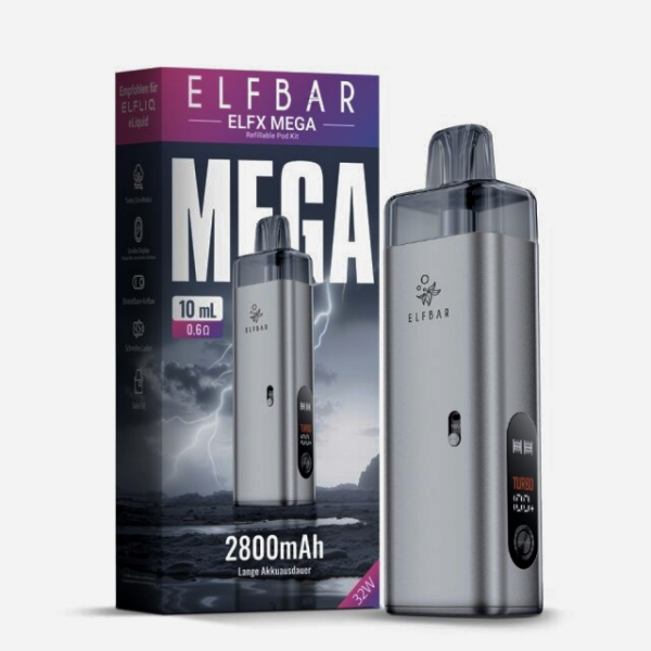Elfbar ELFX Mega Pod Kit Silver -2800 mAh