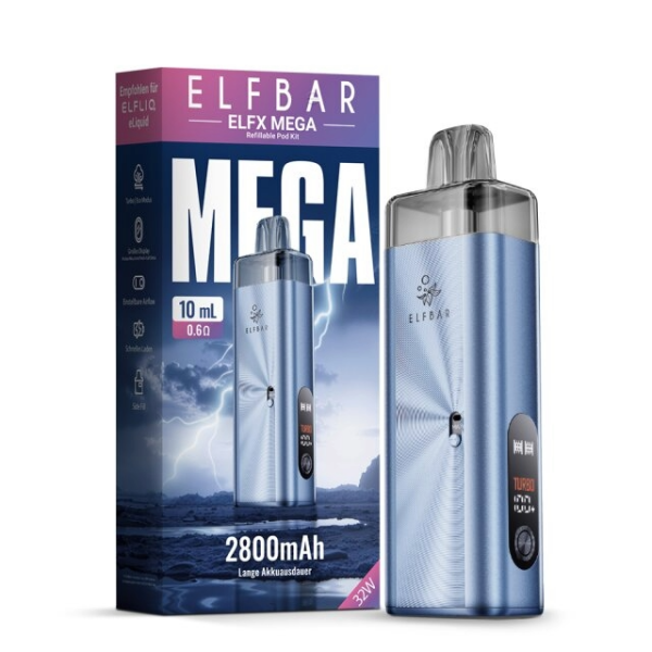 Elfbar ELFX Mega Pod Kit Cyan - 2800 mAh