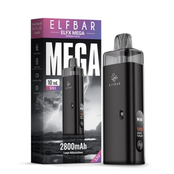 Elfbar ELFX Mega Pod Kit Black - 2800 mAh