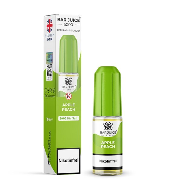Bar Juice 5000 Liquid Apple Peach 10 ml Nikotinsalz