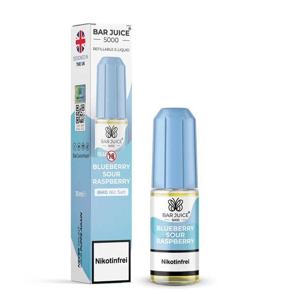 Bar Juice 5000 Liquid Blueberry Sour Raspberry 10 ml Nikotinsalz