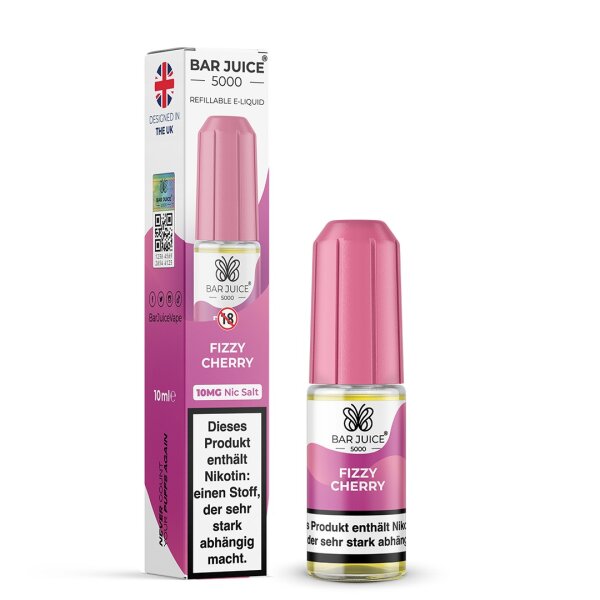 Bar Juice 5000 Liquid Fizzy Cherry 10 ml Nikotinsalz