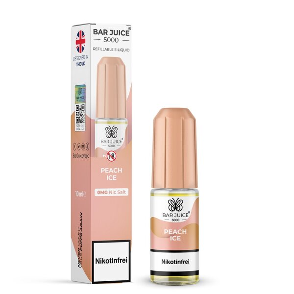 Bar Juice 5000 Liquid Peach Ice 10 ml Nikotinsalz