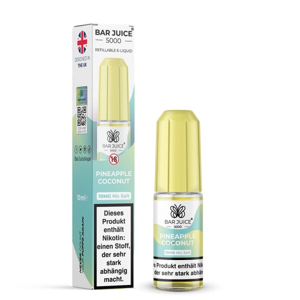 Bar Juice 5000 Liquid Pineapple Coconut 10 ml Nikotinsalz