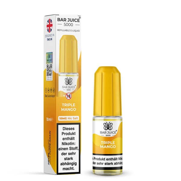 Bar Juice 5000 Liquid Triple Mango 10 ml Nikotinsalz