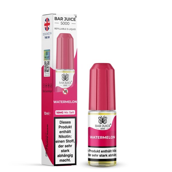 Bar Juice 5000 Liquid Watermelon 10 ml Nikotinsalz