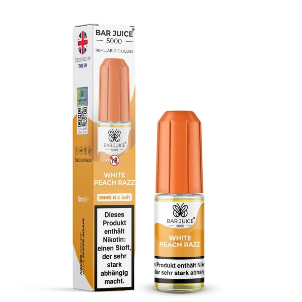 Bar Juice 5000 Liquid White Peach Razz 10 ml Nikotinsalz