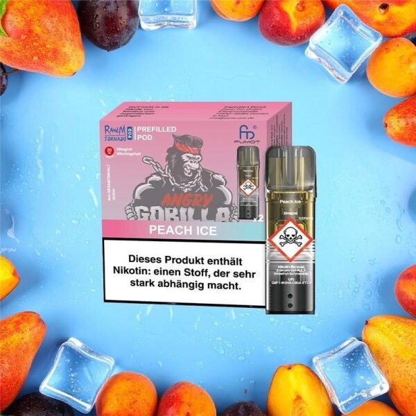 Tornado Pod 20mg Peach Ice