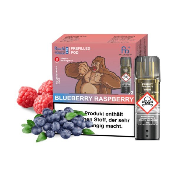 Tornado Pod 20mg Blueberry Raspberry