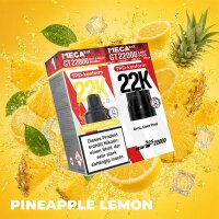 Mega Bar GT 22000 Leer Pod Pineapple Lemon